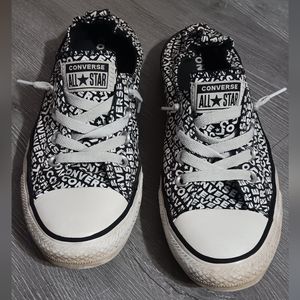 Black and White Converse